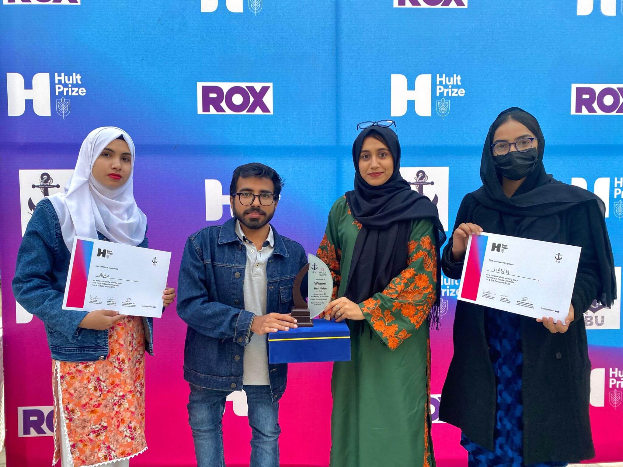 Securing 1st Position at Hult Prize Campus Round.