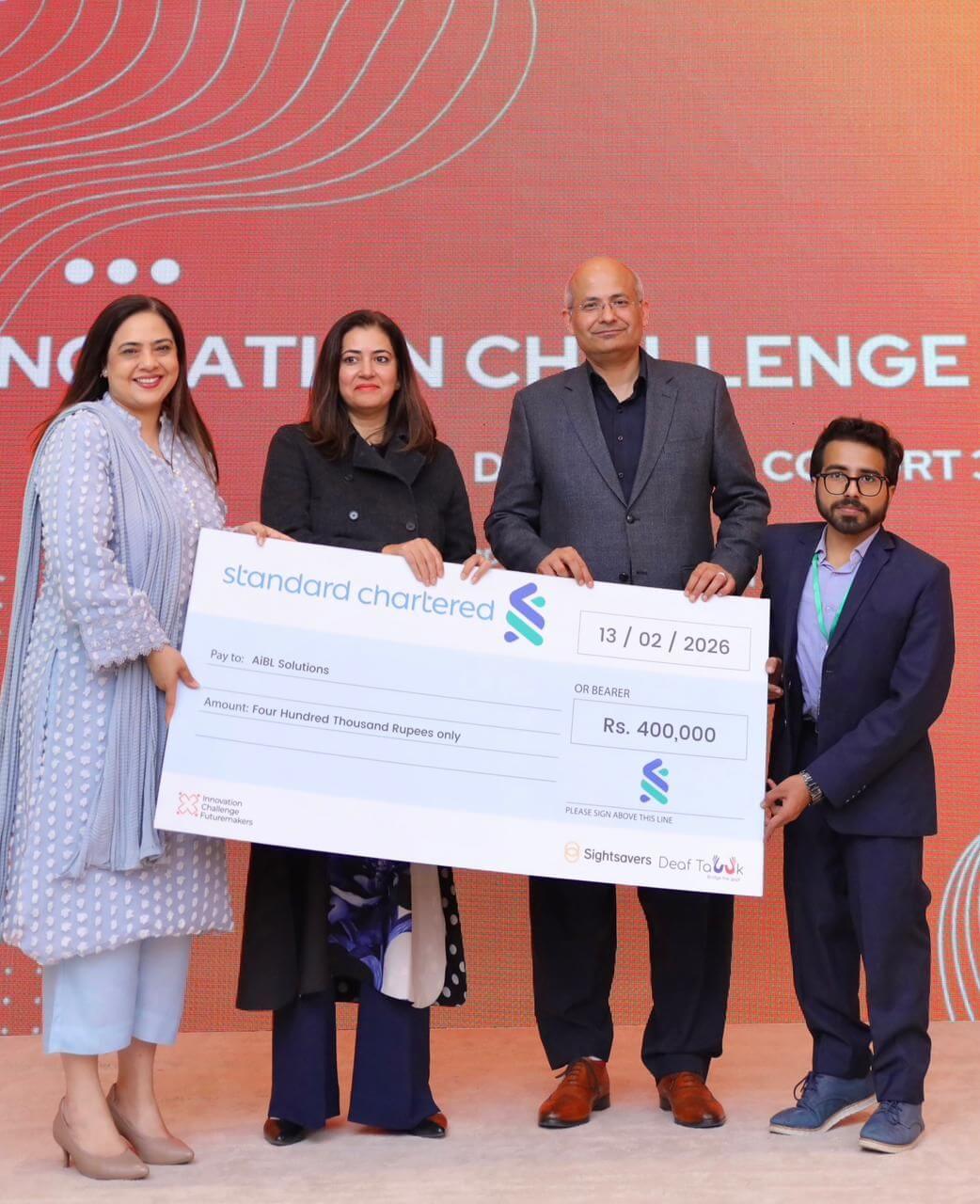 ICF x Standard Chartered Seed Grant: PKR 400,000.